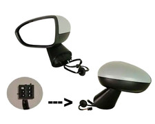 A ABSOPRO Specchio Retrovisore Sinistro Per Opel Per Vauxhall Meriva B 2010 2017 Con Vetro Di Ricambio