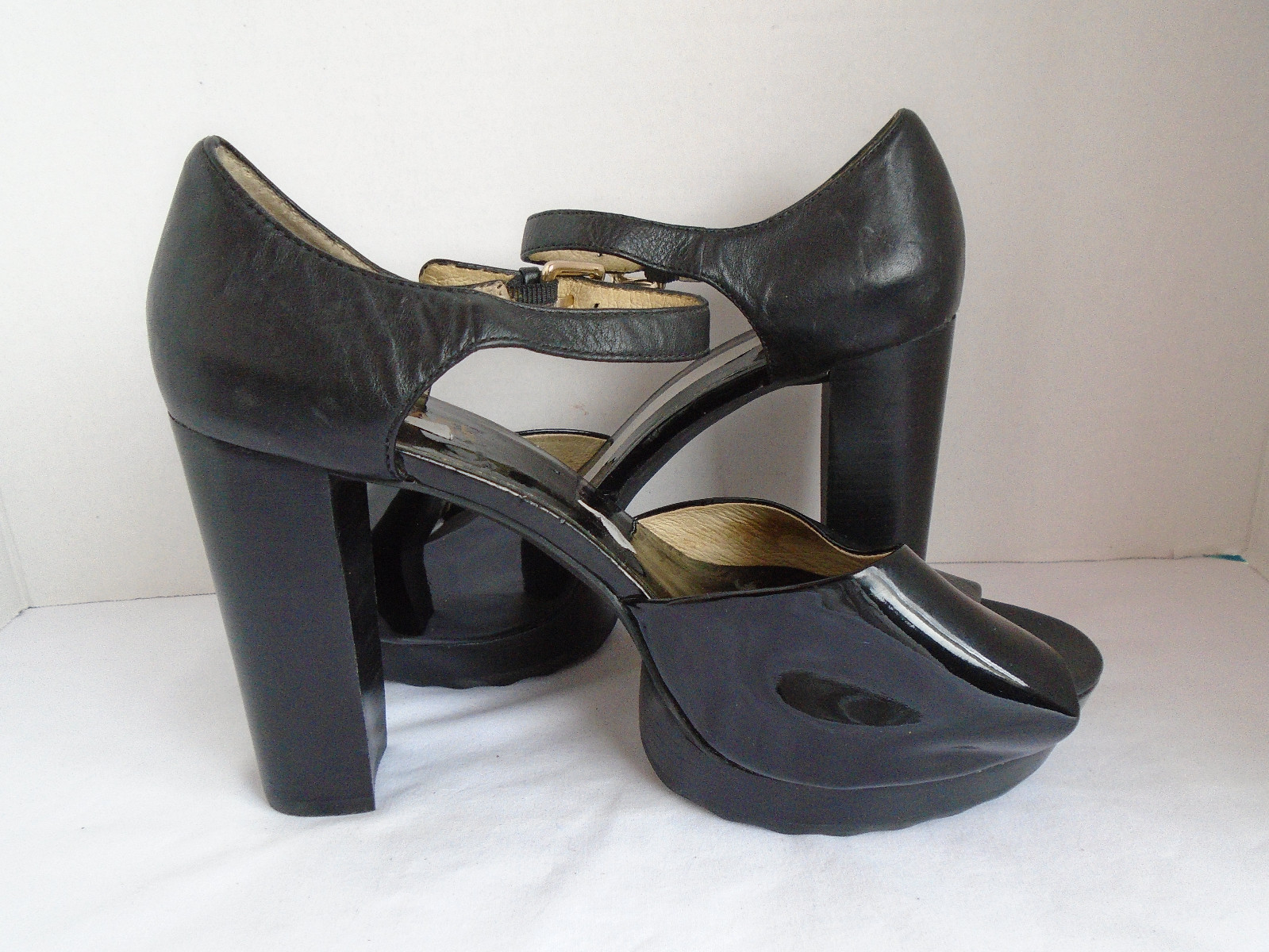 Michael Kors Black Open Toe Stiletto Heels for Women Size 9.5 Medium