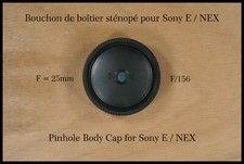 Bouchon modifié sténopé / Pinhole body cap Sony E / Nex 25mm f/156 Sony A7 A1 A9