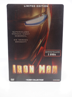 Iron Man Steal Box DVD Limited Edition 2 DVD´s Marvel Concorde 2008