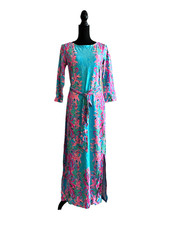 Lilly Pulitzer Carabella Chillylilly Midi Dress Seaweed Samba Medium NWT $298