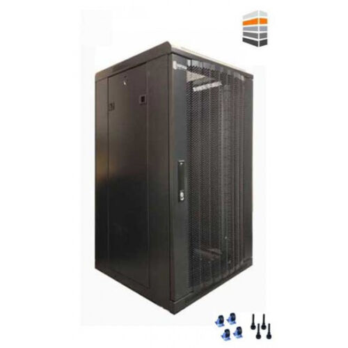 Server Rack 22U data cabinet - 600x800 deep Perforated Door - Picture 2 of 5