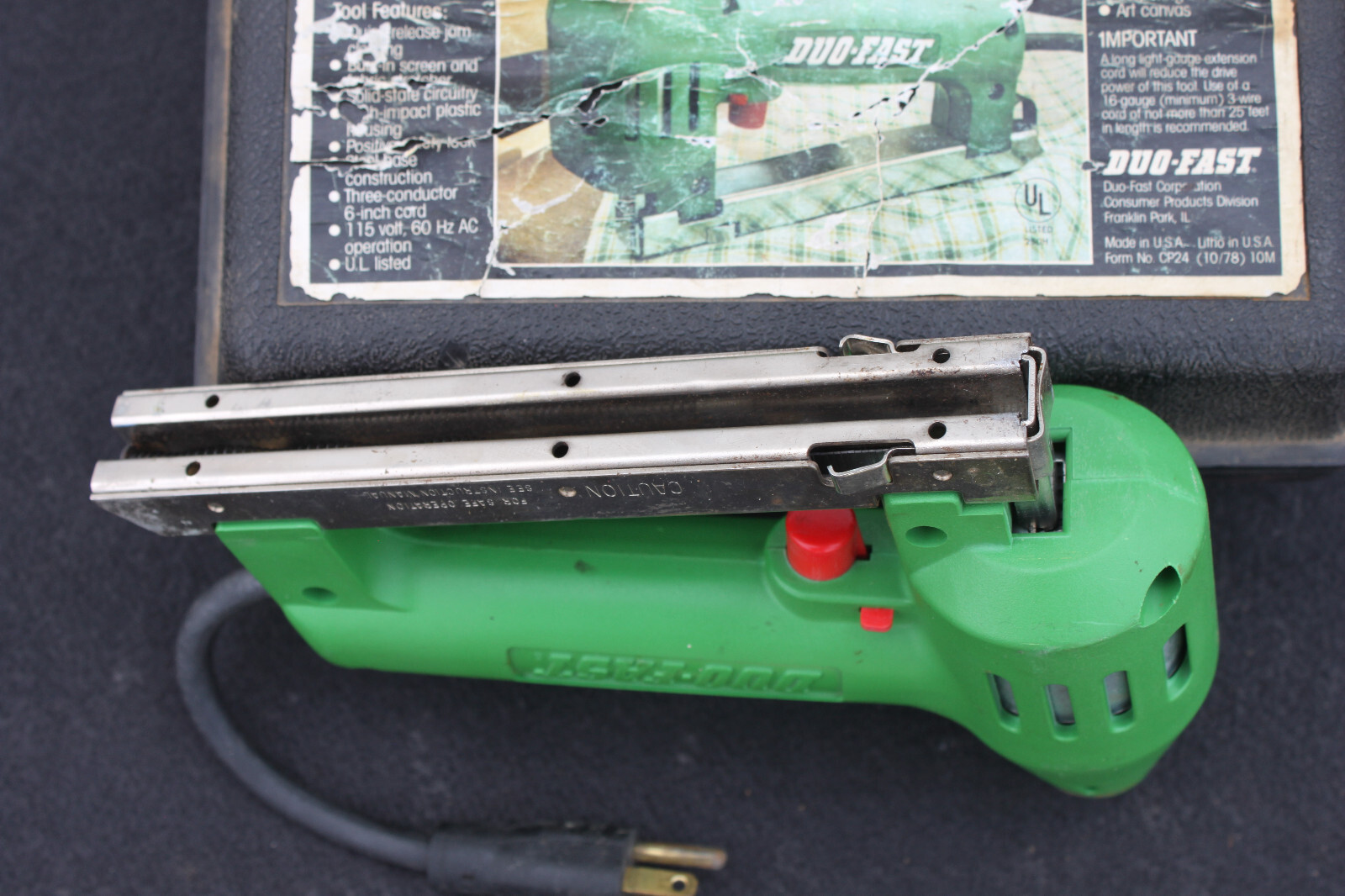 DUOFAST HE5018 Electric Stapler Gun TESTED W/ Box eBay