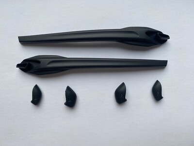 PolarLens Gummi Set Schwarz Nase Pad Ohr Socken für Oakley Flak Jacket 2.0 XL