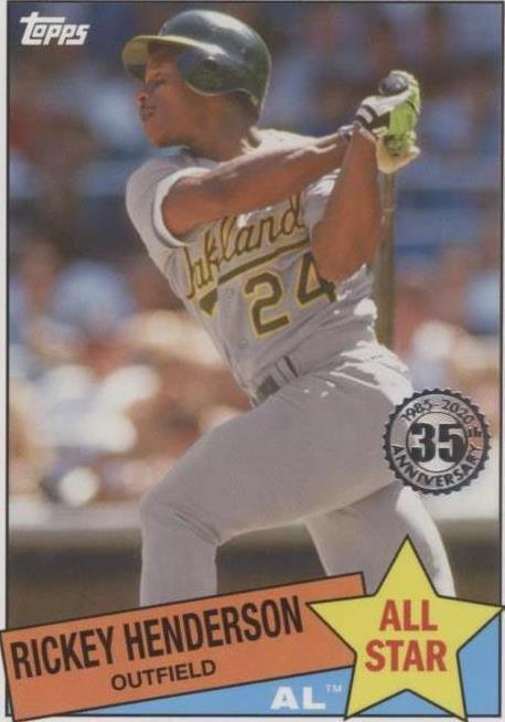 Topps Rickey Henderson Baseball 2020 Season Sports Trading Cards 