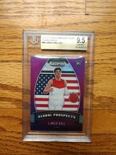 2020-21 Panini Purple /75 Prizm Dp #98 LaMelo Ball Global Prospects RC BGS 9.5