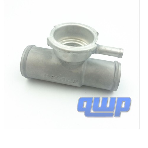 Aluminum Upper Inline Radiator Hose Filler Adapter Neck 1 1/2" to 1 1/4