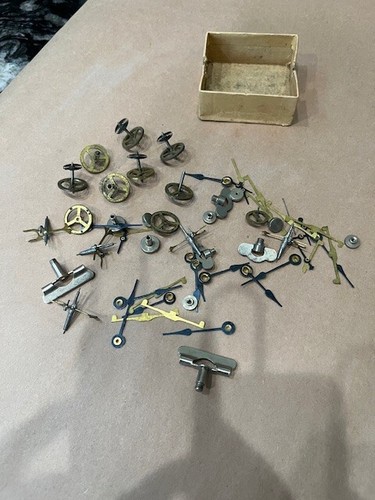 VINTAGE WATCH REPAIR TOOLS - SPRINGS, HANDS, KEYS, INTERNAL PARTS LOT