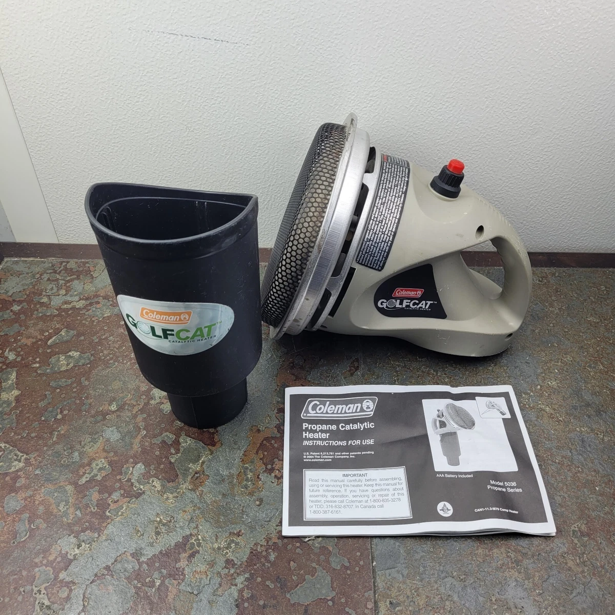 Coleman Golfcat Model 5036 Propane Golf Cart Catalytic Heater | eBay