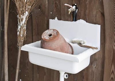 Évier Utilitaire Mural Marley - 1 Bac Blanc 55x45cm - Avec égouttoir Et Siphon