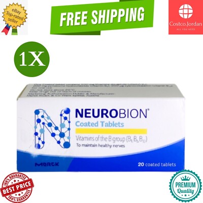 1X Neurobion - Vitamin B1, B6, B12/Nerve Relief, Numbness & Tingling -20 Tablets