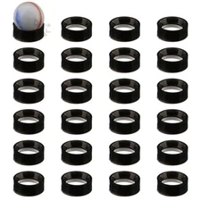 Black 24-Pack Marble & Shooter Display Stand Holder (1/4"high x 5/8" round)