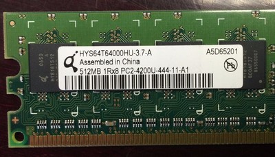 512MB DDR2 Memory RAM Pack