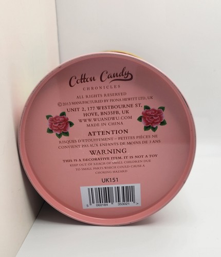 Caja musical rosa Cotton Candy Chronicles Tiny Treasures Fiona Hewitt lata - Imagen 7 de 24