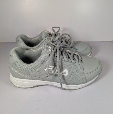 Fila Double Bounce Pickleball Womens Grey Sneakers Athletic Shoes 5PM01803-071