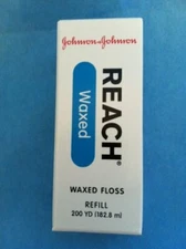 Johnson & Johnson Reach Waxed Floss REFILL SPOOL of 200 YARDS (NO DISPENSER)