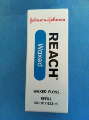 Johnson & Johnson Reach Waxed Floss REFILL SPOOL of 200 YARDS (NO DISPENSER)