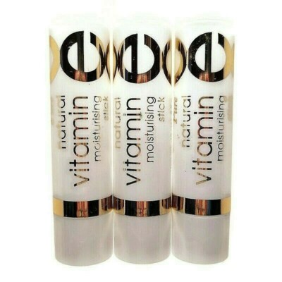 3 Perfectly Pure NATURAL VITAMIN E MOISTURE STICK Skin Care Lip Balm Lipstick