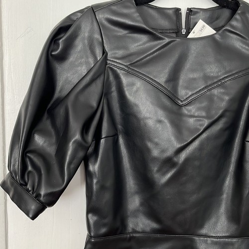 Abito nuovo con etichette H&M in finta pelle a-line - Foto 3 di 4