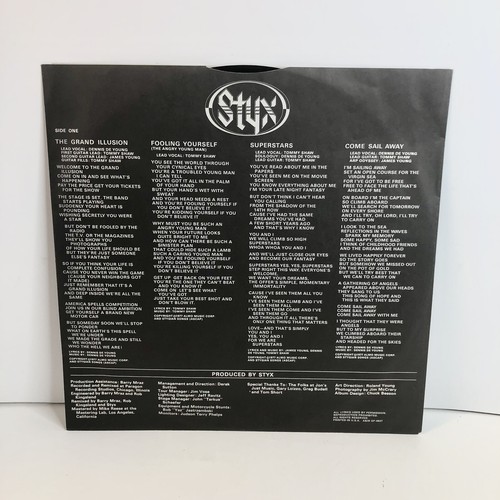 STYX The Grand Illusion A&M SP-4637 LP Vinyl 1977 With Poster VTG 70’s *READ* - Picture 11 of 23