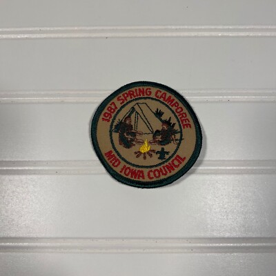 Vintage MID IOWA COUNCIL 1987 SPRING CAMPOREE PATCH