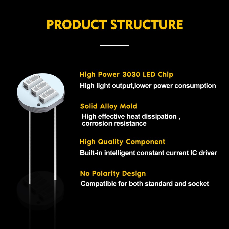 50Pcs Upgrade 3-SMD LED Red GM Speedometer Instrument Gauge Light Bulb
