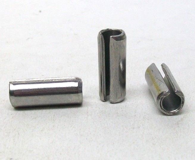 PACK OF 19 NEW 3/8" X 1" 420 STAINLESS STEEL ROLL PIN SLOTTED FREE SHIP NH