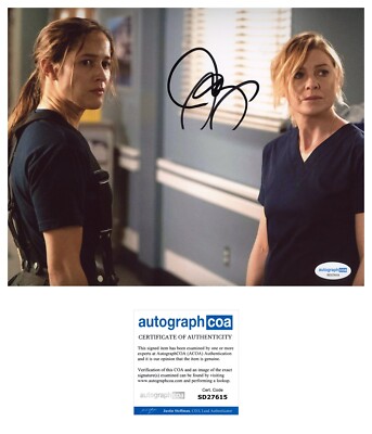 JAINA LEE ORTIZ SIGNED STATION 19 8x10 PHOTO - ACOA COA
