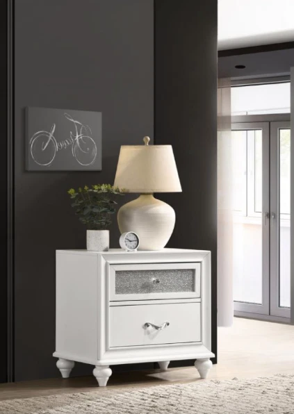 Cama acolchada Barzini Queen blanca Foto 3 de 4