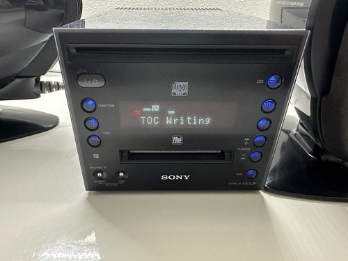 SONY CMT-C5 Minidisco CD Estéreo HiFi GWO Incluye Control Remoto Retro Estilo de Vida HiFi - Imagen 6 de 9