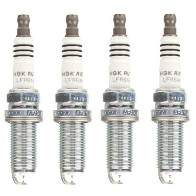 NGK Set of 4 Nickel Ruthenium HX Spark Plugs Gap 0.044 For Toyota