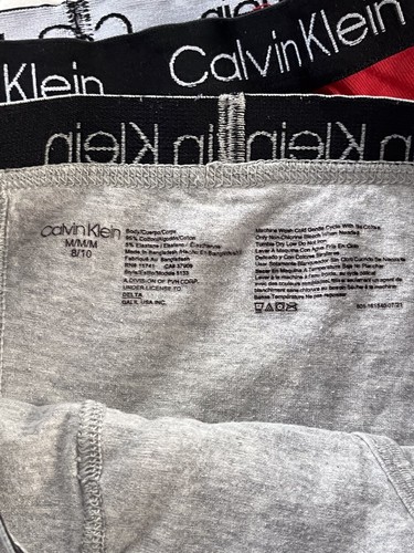 BOYs Size 8 Calvin Klein Sleep Shorts/Lounge Med Lot of 4 Preowned Red Gray Navy - Picture 7 of 9