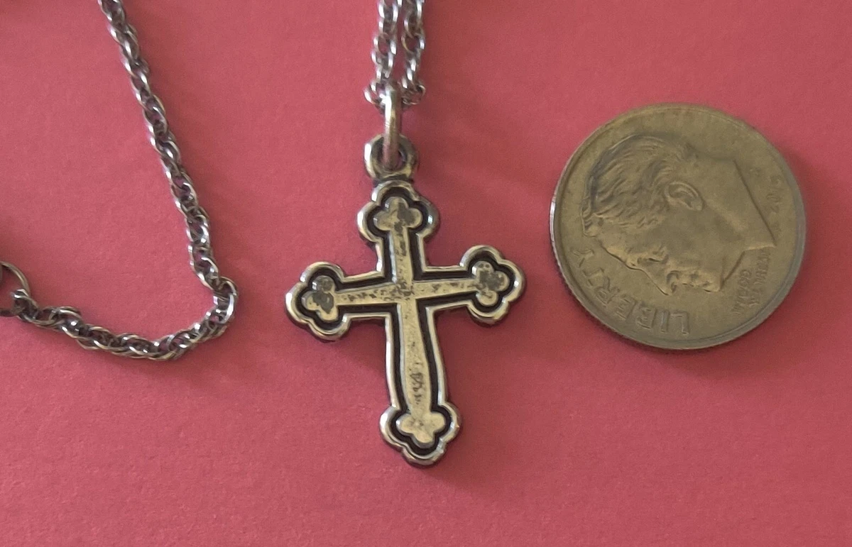 James avery silver cross necklace deals