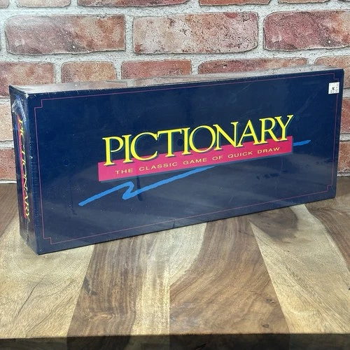 Vintage 1993 Milton Bradley Pictionary Board Game 90s - Brand New Sealed