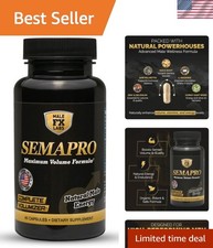 Powerful All-Natural Formula for Enhanced Semen Volume  Male Vitality - 60 Caps