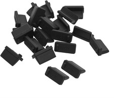 Shapenty Black Soft Silicone USB Port Cover anti Dust Plugs Stopper Protector Du