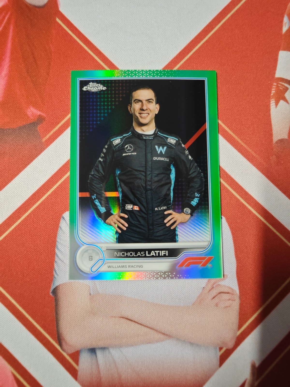 2022 Topps Chrome Formula 1 Racing Green Refractor Nicholas Latifi #51 /99