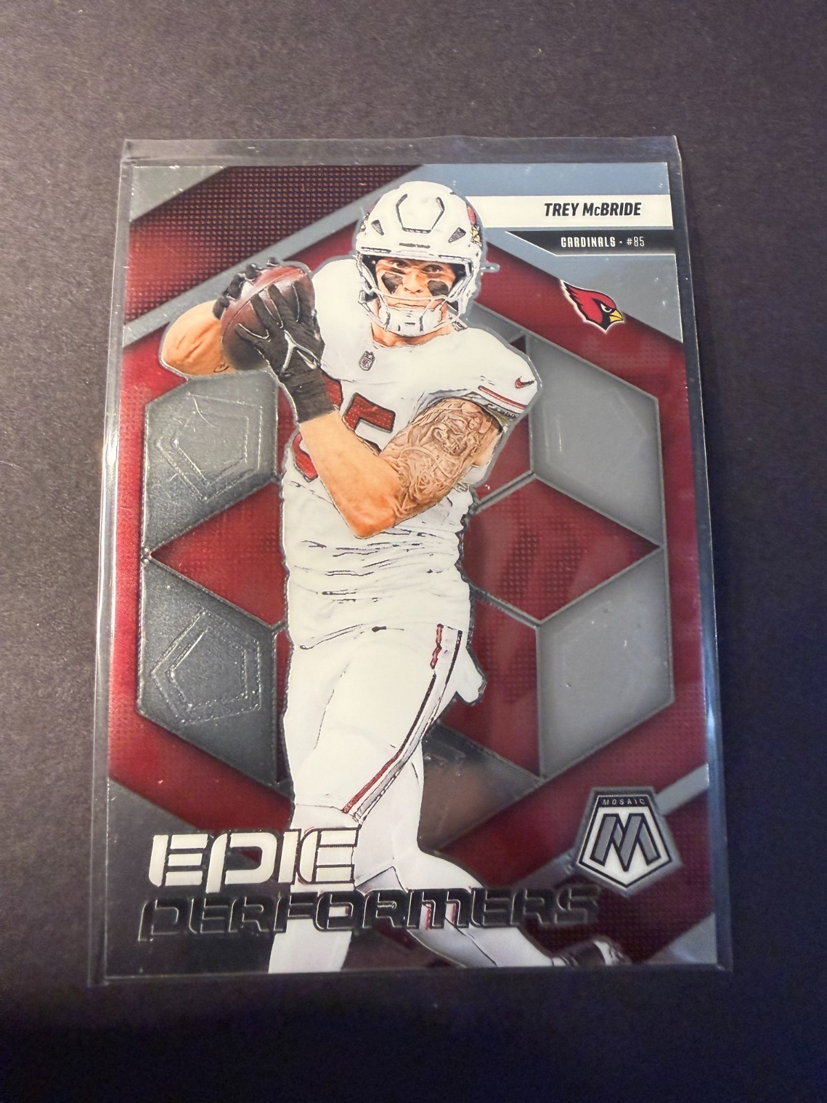 Trey McBride 2025 Panini Mosaic #10 Epic Performers Arizona Cardinals