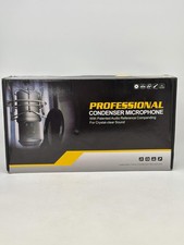 Professional Condenser Microphone Black Bundle One Pack ALPOWL BM800TZ