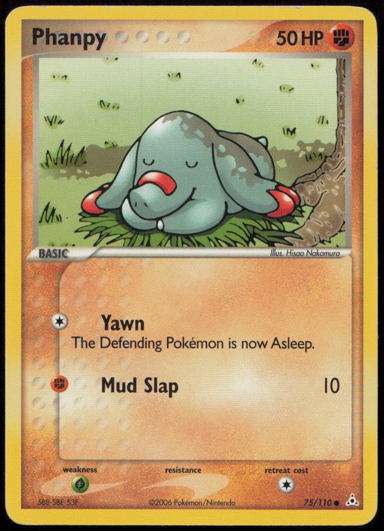 Phanpy 75/110 MP Holon Phantoms Common Pokemon
