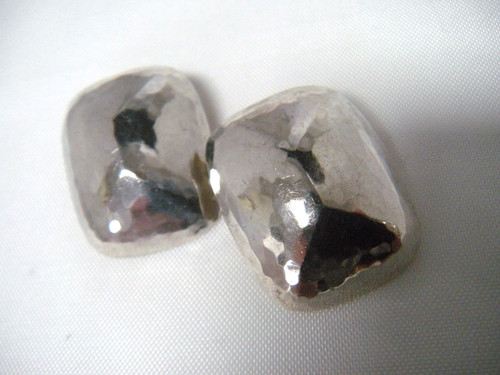 James Avery Sterling Silver Hammered Earrings Retired