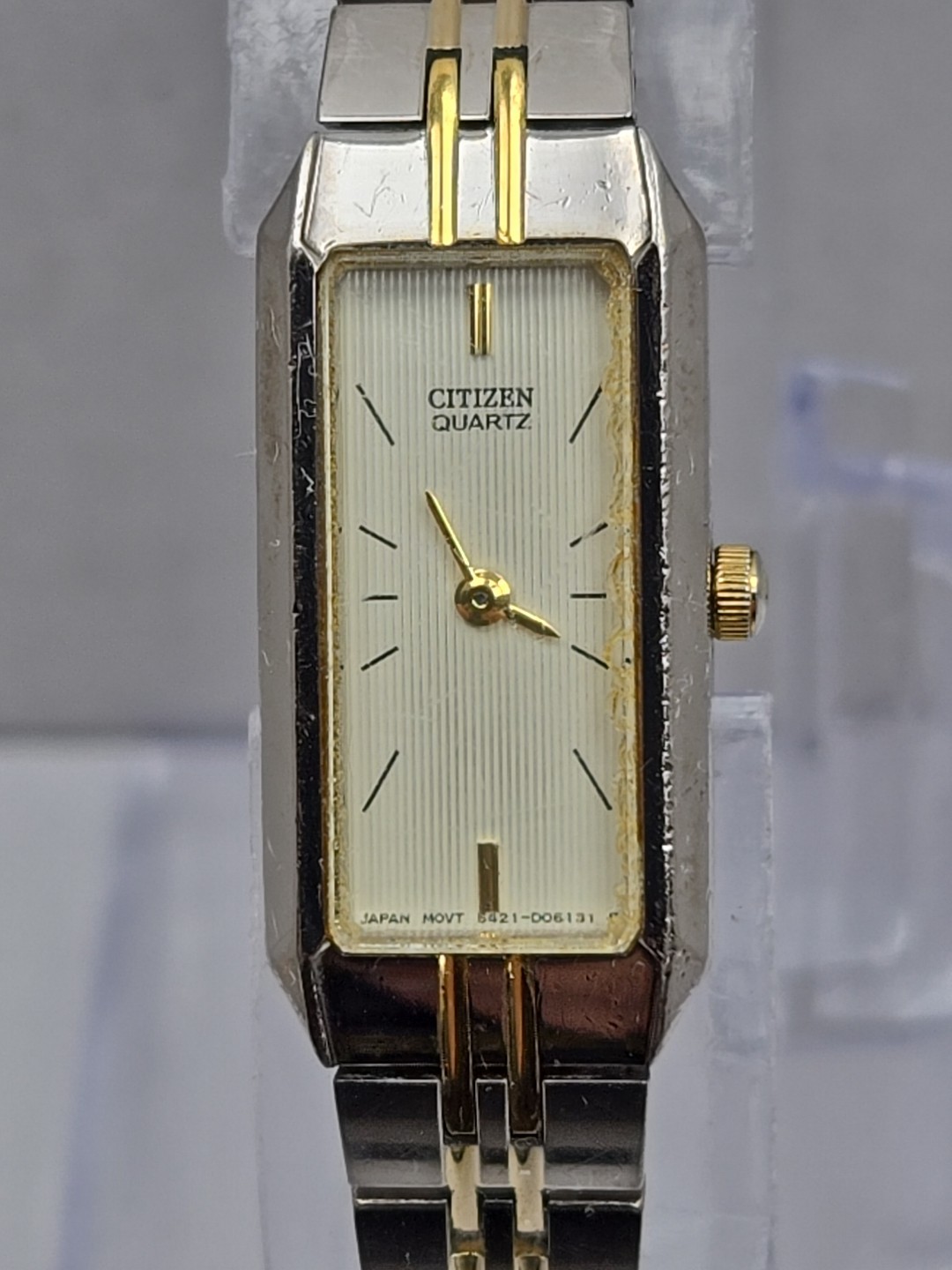 Citizen Quartz Tank Rectangular Two Tone Bracelet… - image 4