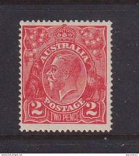 AUSTRALIA - 1918-20 George V 1/2d  Multiple Crown over A Hinged Mint (D6)