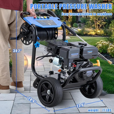 #ad Gas Pressure Washer 3600 PSI 2.3 GPM Gas Powered Washer 212cc 7HP 5 Nozzles New $339.99