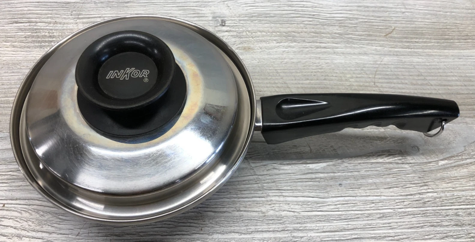 InKor Multi-Core T304 Stainless Steel Sauce Pan w/ Lid - 7" x 2 1/2"