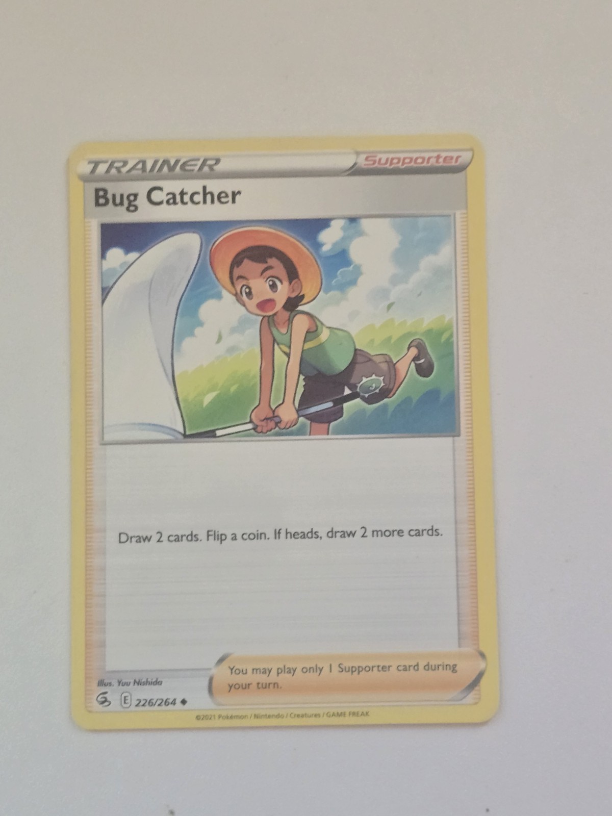 New: 2021 Pokémon TCG Bug Catcher 226 Fusion Strike Regular Uncommon