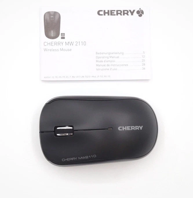 Cherry MW 2110 2.4GHz 3-Button Black Wireless Mouse Black Brand New - Image 4 of 4