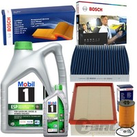 Bosch Filterset+Mobil 5W30 ÖL Passend FüR A3 8V VW Golf 7 Passat B8 Touran 5T