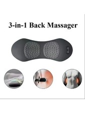 3 In 1 Electric Lumbar Support Pillow Smooth Spine Triple Fusion Back Massager