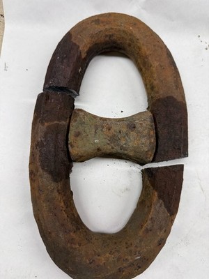 1.5'' DIA.  ANCHOR CHAIN WROUGHT IRON FOR USE IN BLACKSMITH 12.5-13 LBS. ID:990